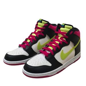 NEW Nike Dunk High London White/Volt-Black-Fireberry